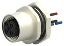 TE CONNECTIVITY T4171310003-001 Sensor Cable, A Coded, M12 Sensor Straight 3 Position Receptacle, Free Ends, 200 mm, 7.9 "