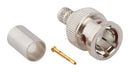 AMPHENOL RF 112957-11 RF / Coaxial Connector, BNC Coaxial, Straight Plug, Crimp, 75 ohm, Belden 1694A, Gepco VSD2001