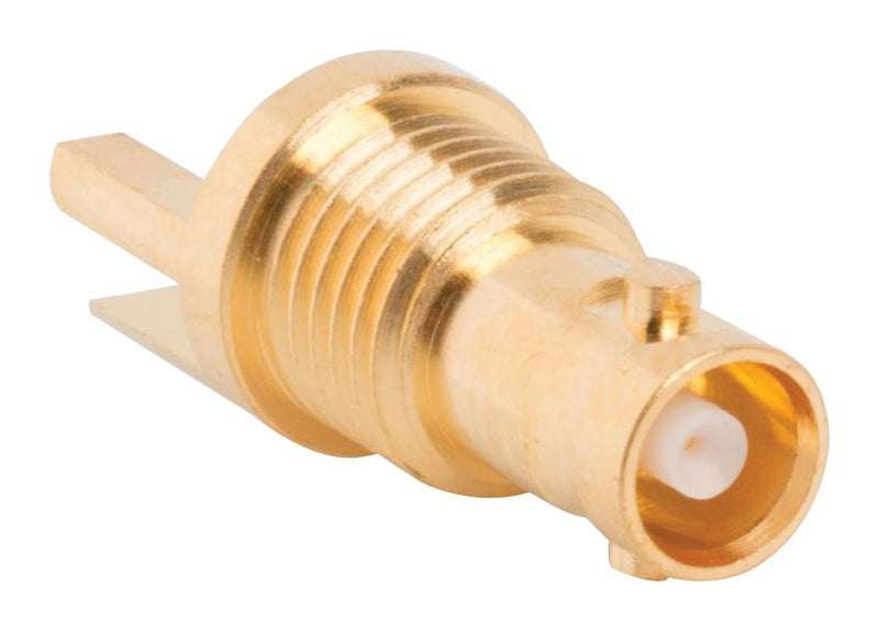 AMPHENOL RF 034-1018-12G RF / Coaxial Connector, HD BNC Coaxial, Straight Bulkhead Jack, Board Edge / End Launch, 75 ohm