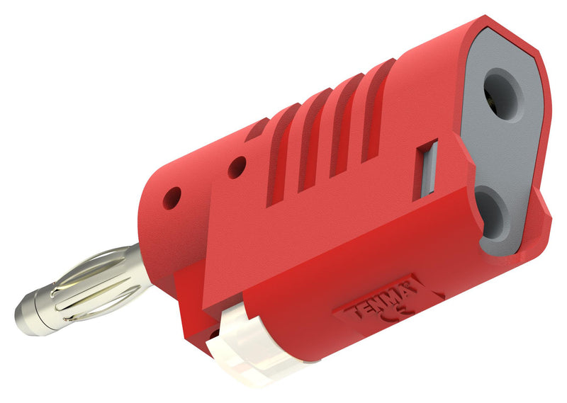 TENMA 76-1692 BANANA PLUG, STACKING, 4MM, 36A, RED