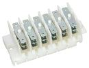 HYLEC HY508/6 F/F TAB TERMINAL BLOCK 6 POLES, 6 TABS