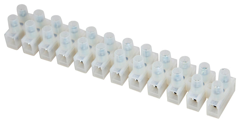 HYLEC HY433/12 NY Panel Mount Barrier Terminal Block, 2 Row, 12 Ways, 10 mm, 32 A