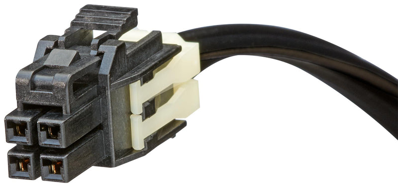 MOLEX 45130-0401 Cable Assembly, IDC 4 Position Receptacle, IDC 4 Position Receptacle, 5.9 ", 150 mm, Black