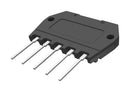 MULTICOMP HGBJ2508 Bridge Rectifier Diode, Three, 800 V, 25 A, SIP, 1.1 V, 5 Pins