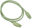 L-COM CSMUAA-2M USB Cable Assembly, USB Type A Plug, USB Type A Plug, USB 2.0, 6.56 ft, 2 m