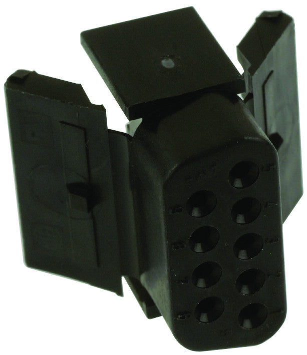 AMP - TE CONNECTIVITY 207752-3 D Sub Connector Housing, 9 Ways, D Sub, DE, AMPLIMITE HDJ-20 Series, Receptacle, Thermoplastic Body