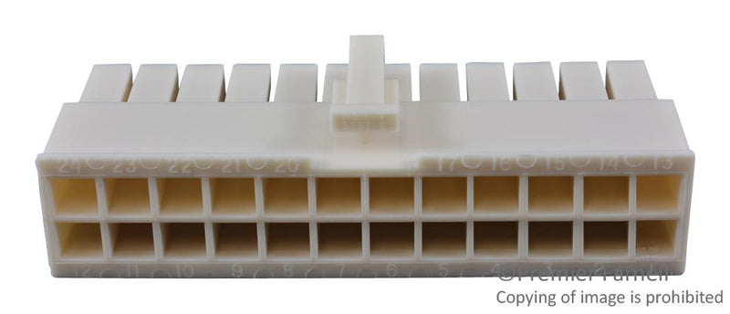 MOLEX 39-01-2245 Connector Housing, Mini-Fit Jr. 5557 Series, Receptacle, 24 Ways, 4.2 mm