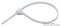 THOMAS & BETTS TY23MFR Cable Tie, Nylon 6.6 (Polyamide 6.6), White, 92 mm, 2.4 mm, 16 mm, 18 lb