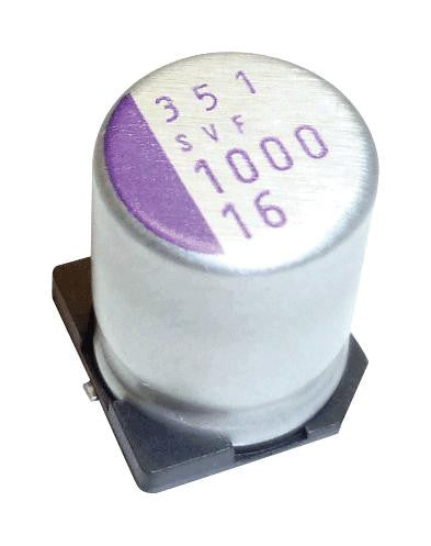 PANASONIC ELECTRONIC COMPONENTS 35SVF120M Capacitor, 120 &micro;F, 35 V, OS-CON SVF Series, Radial Can - SMD, 0.018 ohm, 1000 hours @ 125&deg;C