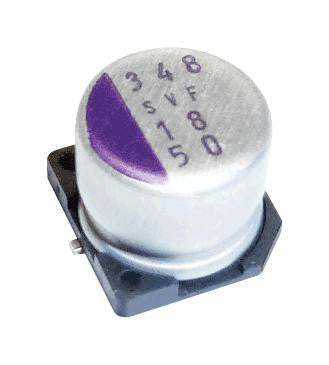 PANASONIC ELECTRONIC COMPONENTS 20SVF180M Capacitor, 180 &micro;F, 20 V, OS-CON SVF Series, Radial Can - SMD, 0.025 ohm, 1000 hours @ 125&deg;C