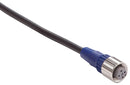 OMRON INDUSTRIAL AUTOMATION XS2F-LM12PVC4S2M Sensor Cable, M12 Sensor Straight 4 Position Receptacle, Free Ends, 2 m, 6.6 ft, XS2F-L Series