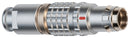 LEMO FGG.1T.304.CLAC60Z Circular Connector, 1T Series, Cable Mount Plug, 4 Contacts, Solder Pin, Push-Pull, Brass Body