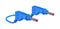 STAUBLI 66.9407-100-23 PVC TEST LEAD, BLUE, 1M, 600V, 32A
