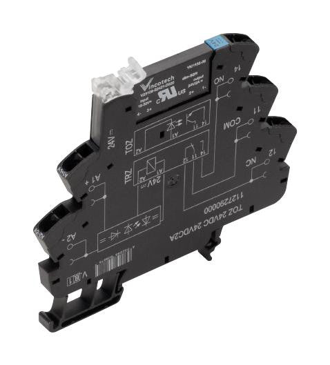 WEIDMULLER 1127050000 Solid State Relay, SPST-NO, 100 mA, 48 VDC, DIN Rail, Tension Clamp