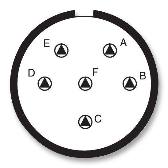 Amphenol LTD D38999/20FE6PN D38999/20FE6PN Circular Connector MIL-DTL-38999 Series III Wall Mount Receptacle 6 Contacts Crimp Pin