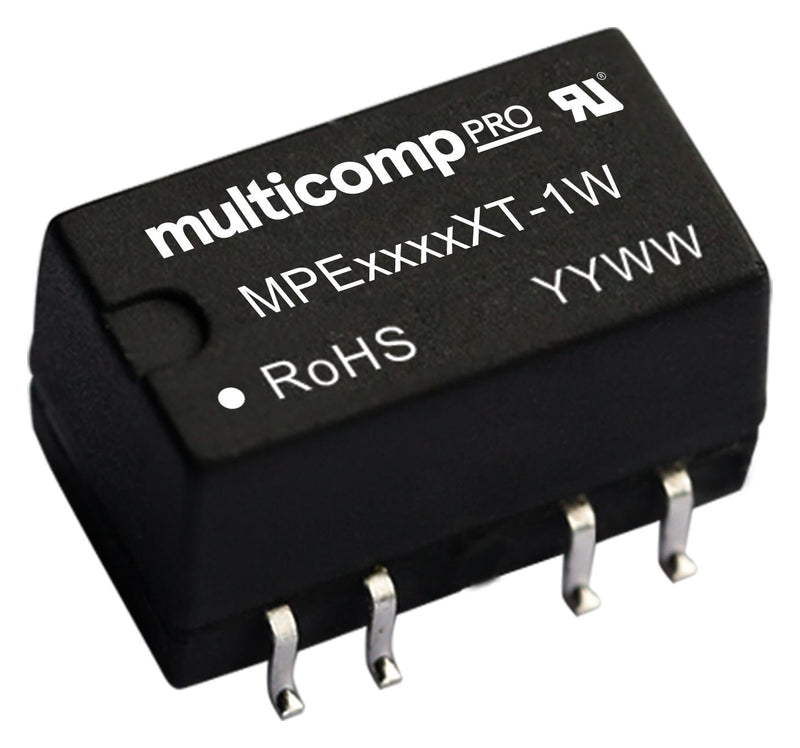 Multicomp PRO MPE2424XT-1W Isolated Surface Mount DC/DC Converter ITE 1 W 2 Output 24 V 21 mA New