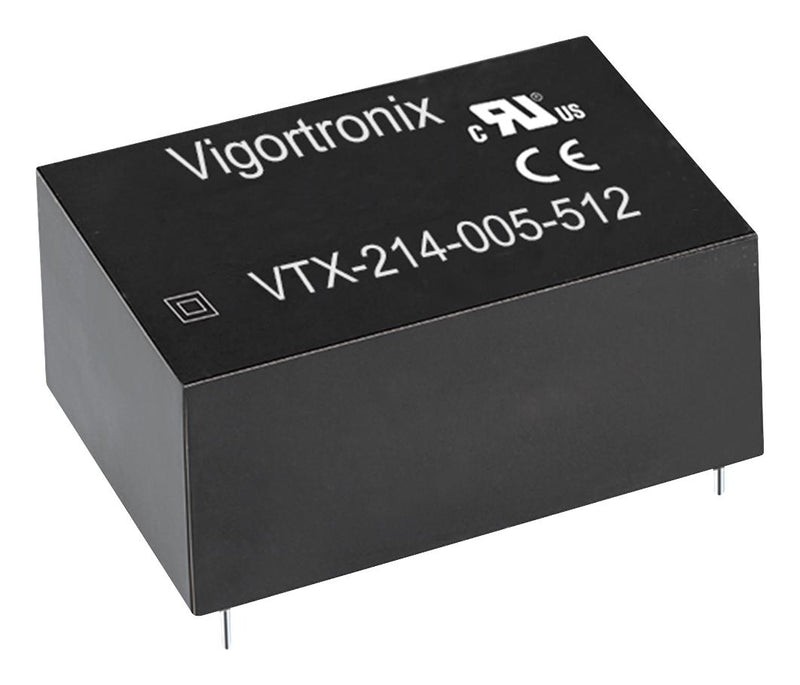 Vigortronix VTX-214-005-515 AC/DC PCB Mount Power Supply (PSU) Class II ITE 1 Output 5 W 15 VDC 330 mA