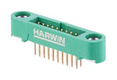 Harwin G125-MV12005M1P Pin Header Black / Green Wire-to-Board 1.25 mm 2 Rows 20 Contacts Through Hole Gecko SL G125