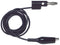 POMONA 3220-36-0 Test Lead, Crocodile Clip to 4mm Banana Plug, Black, 60 V, 5 A, 914 mm