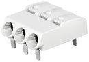 Wago 2060-1453/998-404 Wire-To-Board Terminal Block White 4 mm 3 Ways 24 AWG 18 0.75 mm&sup2; Push In New