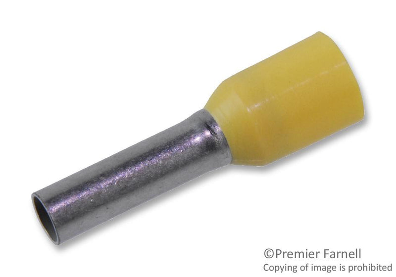 WAGO 216-205 TERMINAL, FERRULE, 8 X 2.05MM, YELLOW