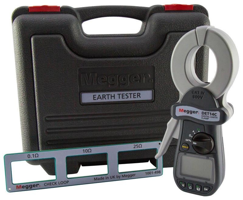 Megger 1000-761 Earth Ground Tester Resistance RMS Leakage Current 0.05ohm to 1.5kohm 1.39 kHz