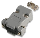 PRO Power SH158-9GRY SH158-9GRY Connector Backshell Hood D Sub Connectors 9 Way 180&Acirc;&deg; Plastic Body