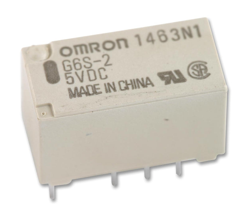 Omron Electronic Components G6S-2G DC5 Signal Relay 5 VDC Dpdt 2 A G6S Surface Mount Non Latching