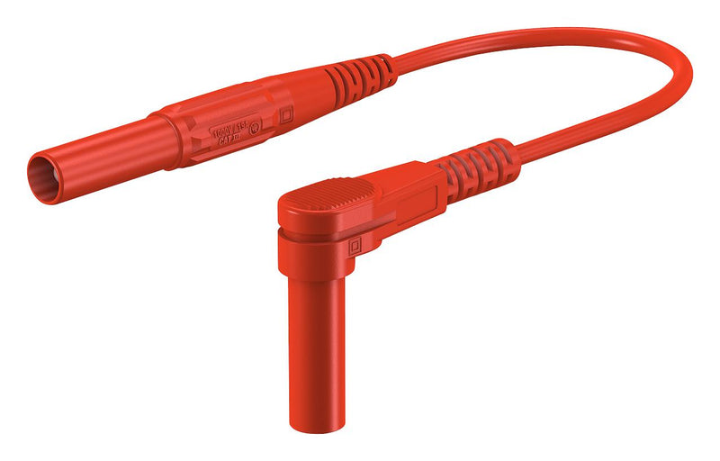 Staubli 66.9005-15022 Test Lead 4MM Plug TO RA 19 A 1 KV 1.5M RED 23AH8778