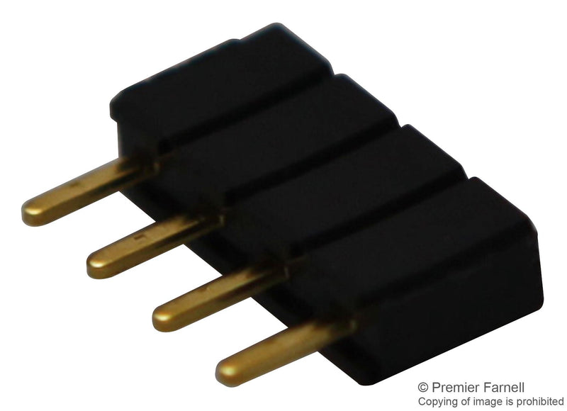 Samtec SLW-104-01-G-S PCB Receptacle Square Post Board-to-Board 2.54 mm 1 Rows 4 Contacts Through Hole Mount SLW