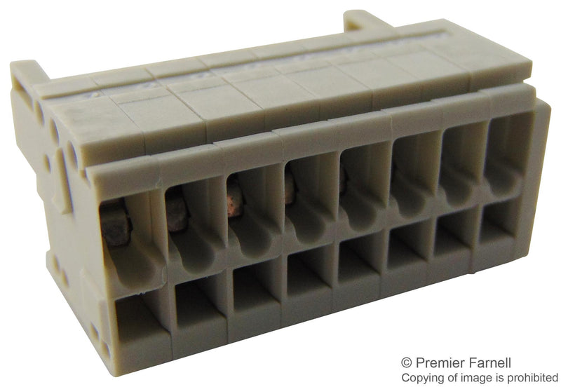 WAGO 734-108 TERMINAL BLOCK PLUGGABLE, 8 POSITION, 28-14AWG