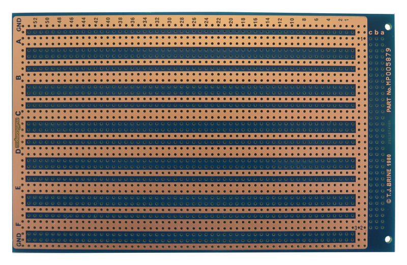 Multicomp PRO MP005879 MP005879 Eurocard PCB Board 100 mm x 160 Epoxy Glass Composite Hole Dia 1.02