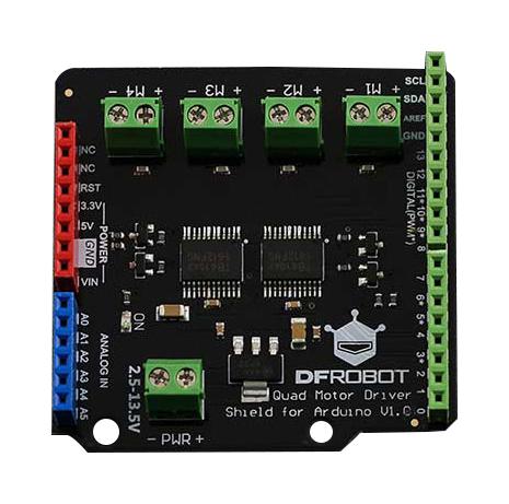 Dfrobot DRI0039 DRI0039 Expansion Board Quad DC Motor Driver Shield Arduino Development