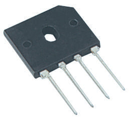 Multicomp PRO GBU2506F GBU2506F Bridge Rectifier Single Phase 600 V 25 A SIP 950 mV 4 Pins