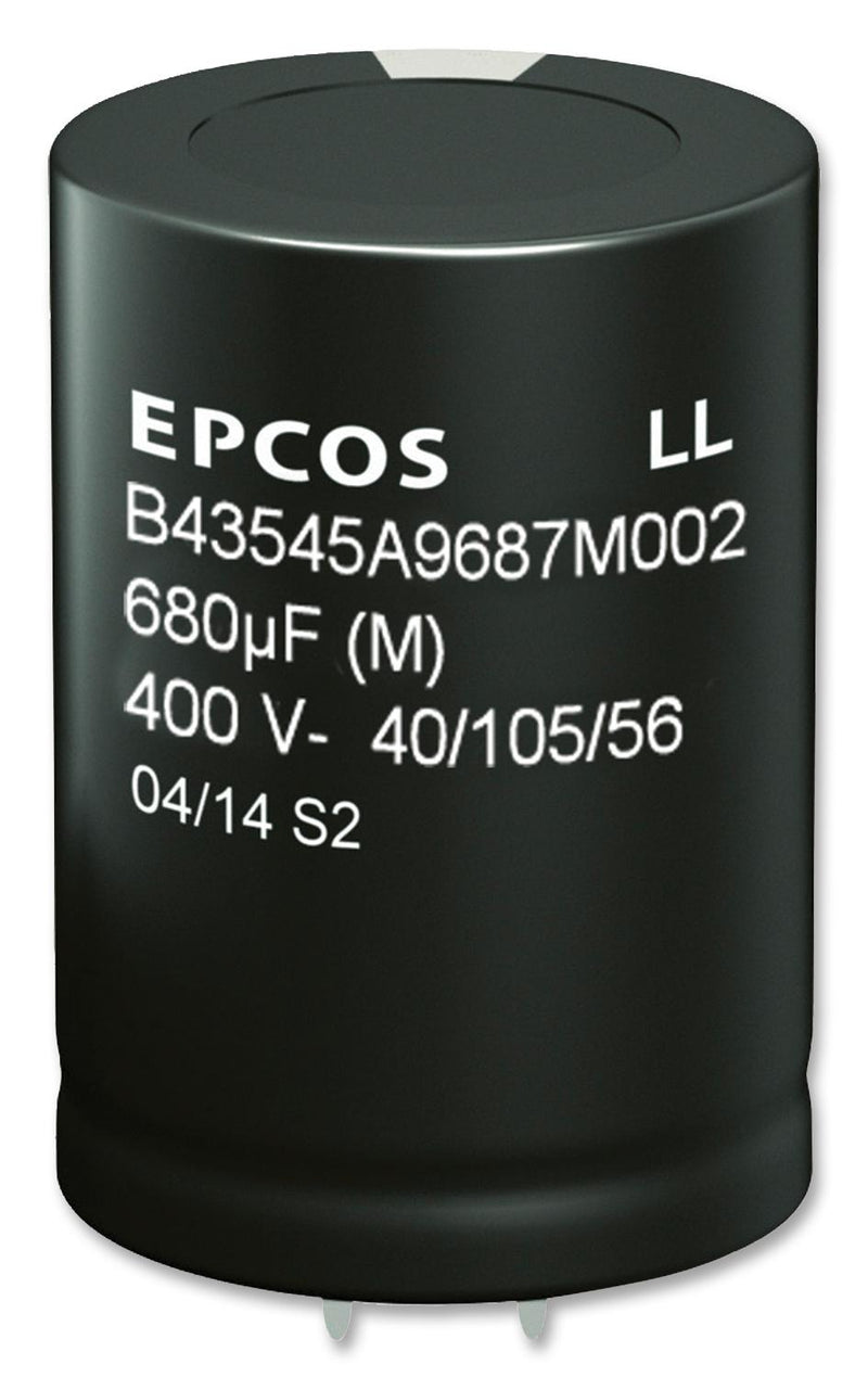 Epcos B43545A9477M000 B43545A9477M000 Electrolytic Capacitor Snap-in 470 &Acirc;&micro;F 400 V &plusmn; 20% Snap-In 5000 Hours @ 105&deg;C