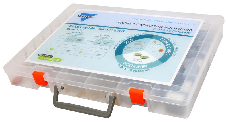 Vishay EMI-KIT-XY Capacitor Kit Safety VY/AY/440L/VJ2/BFC2 Series 100pF to 3.3&micro;F 48 Pieces