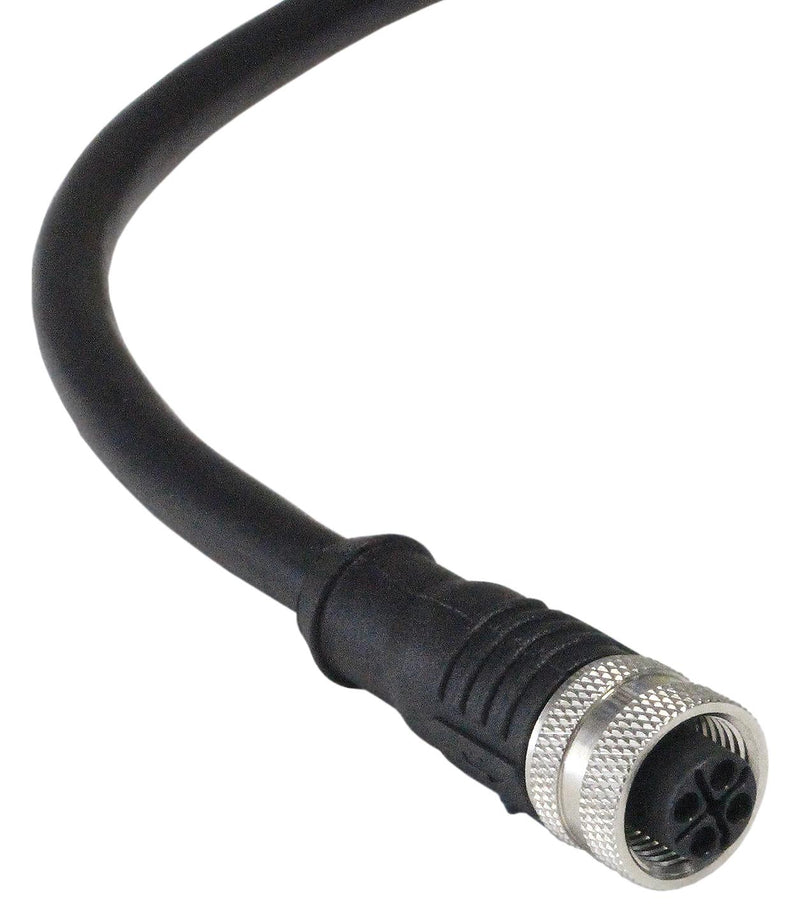 Bulgin Limited PXPTPU12FBF04SCL010PUR. Sensor Cord 4P M12 RCPT-FREE END 3.3FT