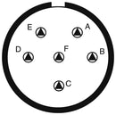 Amphenol LTD D38999/24WE6PA-LC D38999/24WE6PA-LC Circular Connector MIL-DTL-38999 Series III Jam Nut Receptacle 6 Contacts