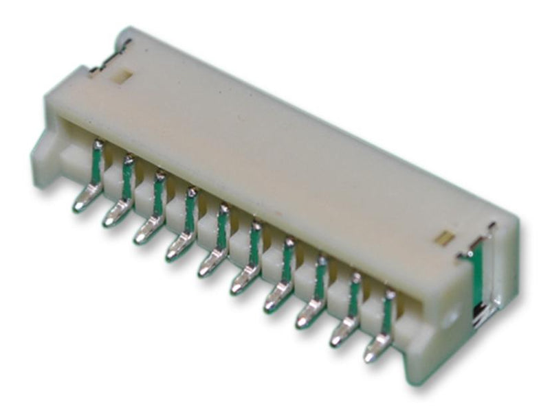 JST (JAPAN Solderless TERMINALS) S10B-ZR-SM4A-TF(LF)(SN) Pin Header Side Entry Wire-to-Board 1.5 mm 1 Rows 10 Contacts Surface Mount ZH