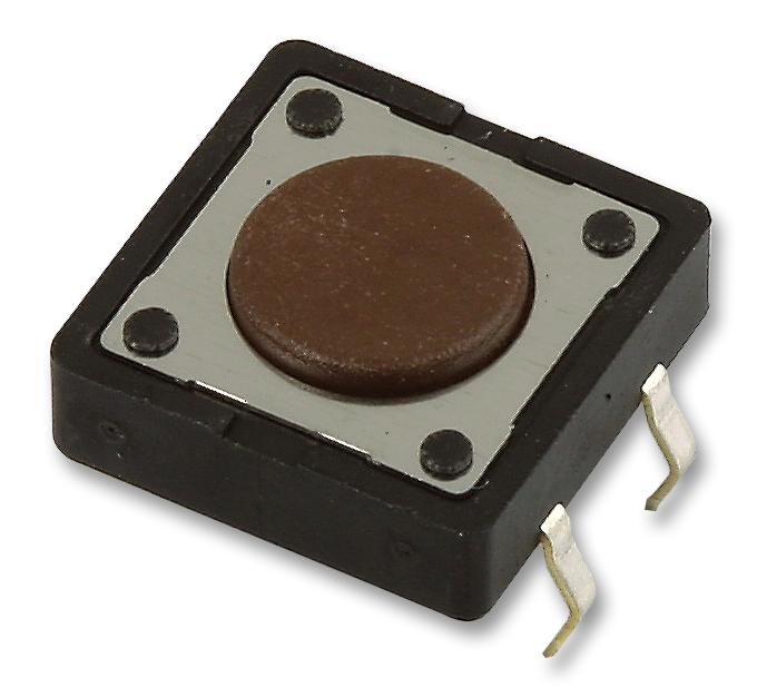 Multicomp PRO MCDTS2-1N MCDTS2-1N Tactile Switch MCDTS2 Top Actuated Through Hole Round Button 160 gf 50mA at 12VDC