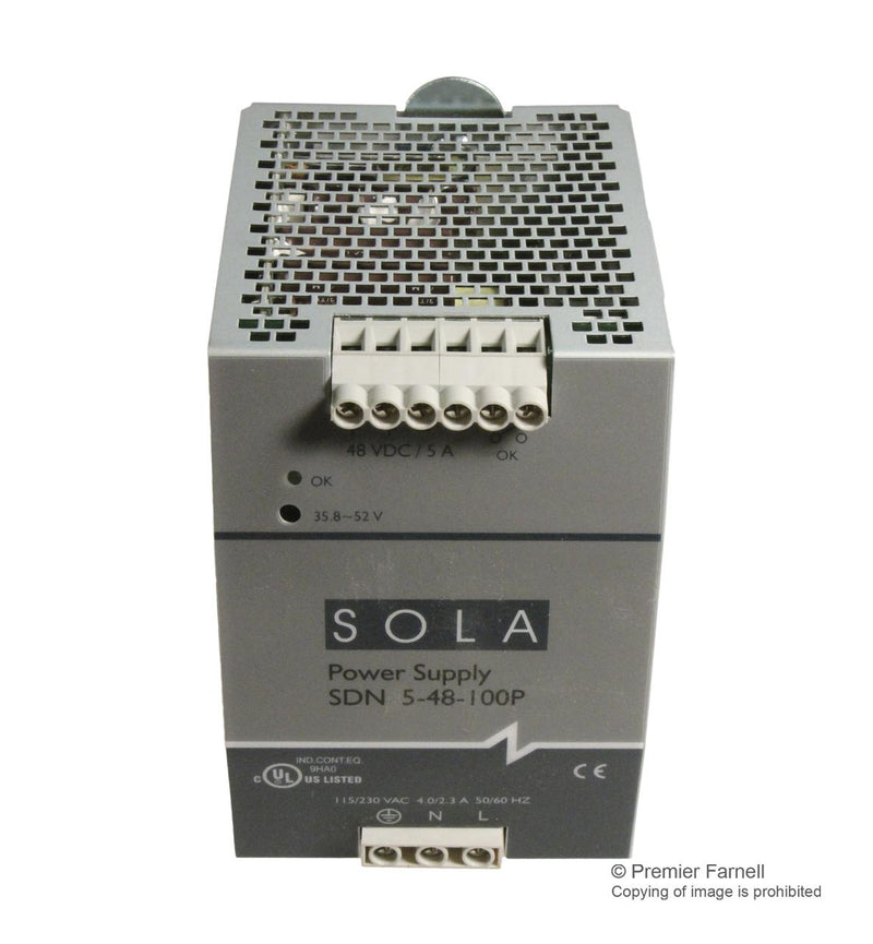 Solahd SDN-5-48-100P AC-DC Converter DIN Rail 1 O/P 240W