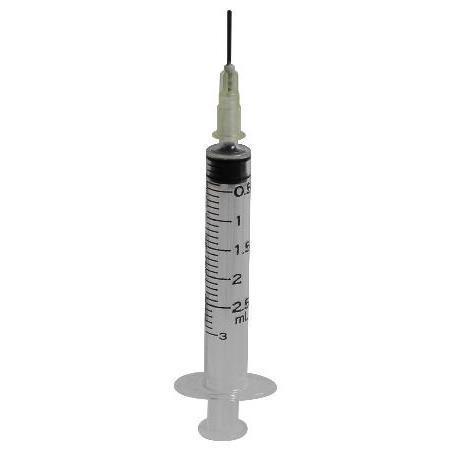 MCM TTK-182 Single Use Syringe - 2.5mL Capacity