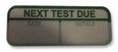 PRO POWER 7827643 Next Test Due Labels Partially Laminated 15 x 40mm Vinyl 100 Pack Green