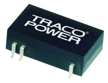 TRACOPOWER TES 2N-2423 Isolated Board Mount DC/DC Converter, Low Profile, 2 Output, 2 W, 15 V, 65 mA, -15 V, 65 mA