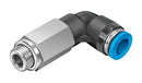 Festo QSLL-G1/8-4 Pneumatic Fitting Push-In L-Fitting G1/8 14 bar 4 mm PBT (Polybutylene Terephthalate) Qsll