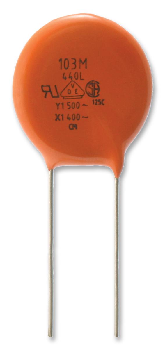 Vishay 440LD22-R Ceramic Suppression Capacitor Disc 2200 pF 440L Series &plusmn; 20% X1 / Y1 760 V 500