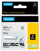 Dymo 1805430 Rhino 24 MM Black ON White Vinyl New