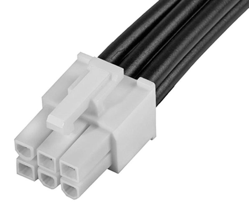 Molex 215328-1063 Cable Assembly Mini-Fit Jr. Plug to Free End 6 Ways 4.2 mm 2 Row 600 23.6 "