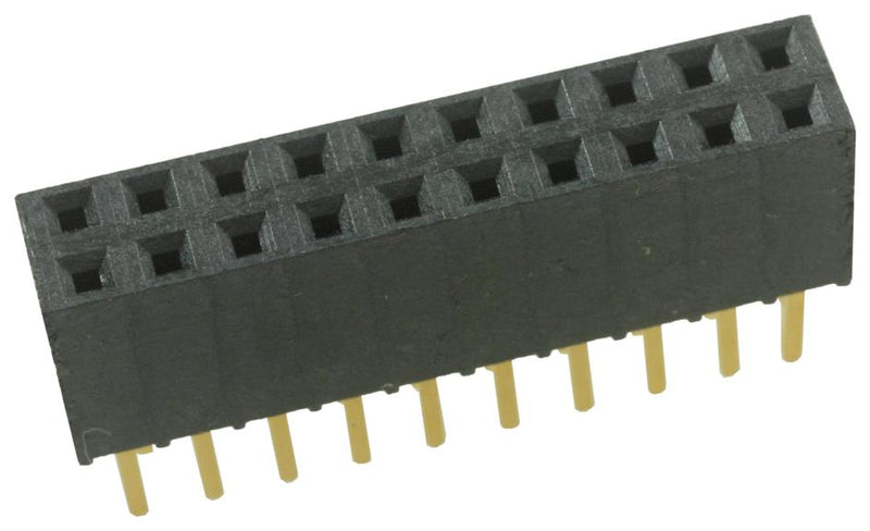 Samtec SSQ-108-03-G-D SSQ-108-03-G-D PCB Receptacle Board-to-Board 2.54 mm 2 Rows 16 Contacts Through Hole Mount SSQ