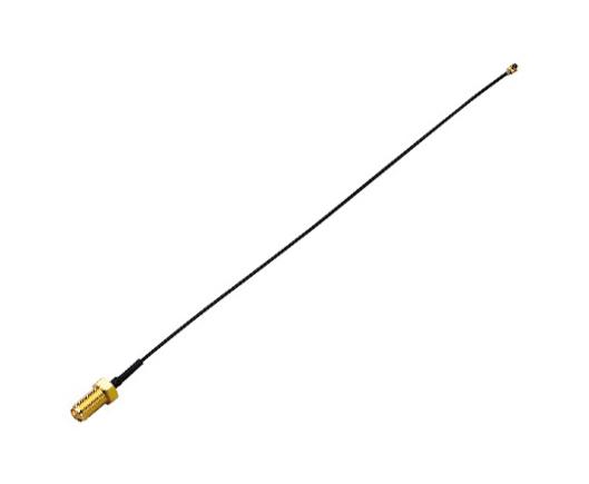 Taoglas CAB.718 CAB.718 RF / Coaxial Cable Assembly 90&Acirc;&deg; U.FL Plug to SMA Bulkhead Jack 1.13mm 50 ohm 7.9 " 200 mm